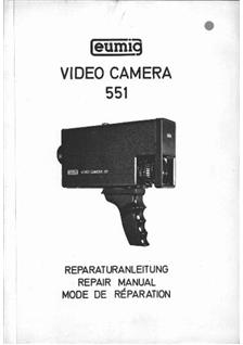 Eumig VC 551 manual. Camera Instructions.
